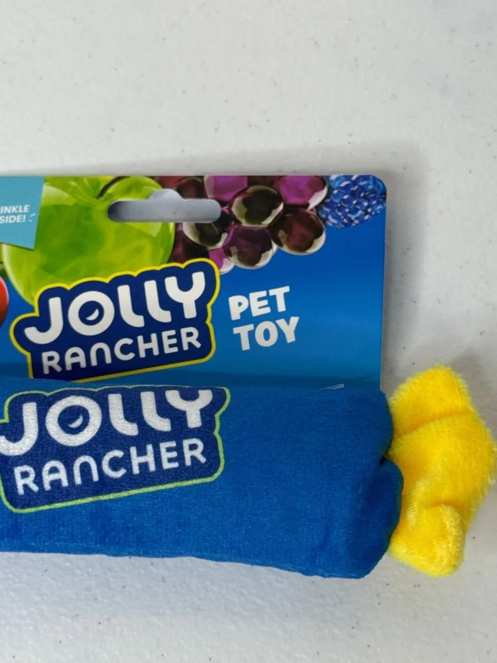 Jolly Rancher Dog Toy Plush Candy Pet Toy Crinkle Fun